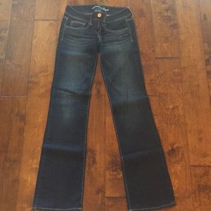 American Eagle skinny boot dark wash jean